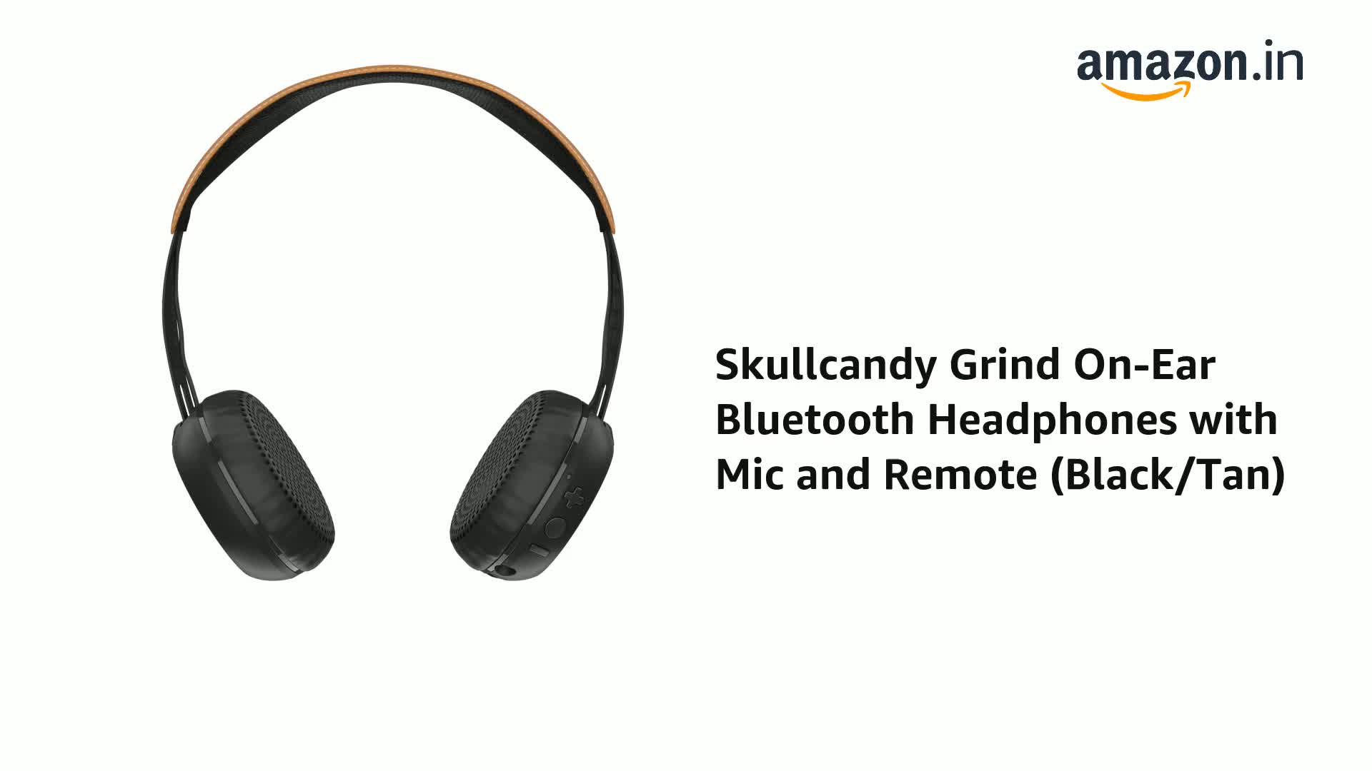 Skullcandy Grind On-Ear Bluetooth Headphones with Mic and Remote